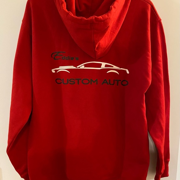 Red Drawstring Hoodie - Picture 6 of 7
